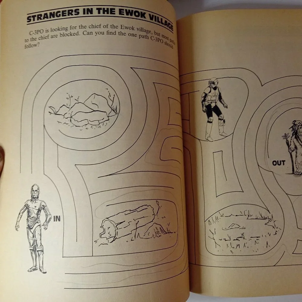 Vintage Set of 2 Return of the Jedi Activity books " used" - Picture 10 of 11
